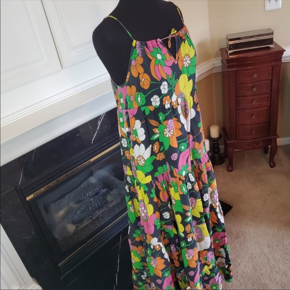 Dodo Bar Or Annabelle Print floral maxi dress S/M - Picture 2 of 9